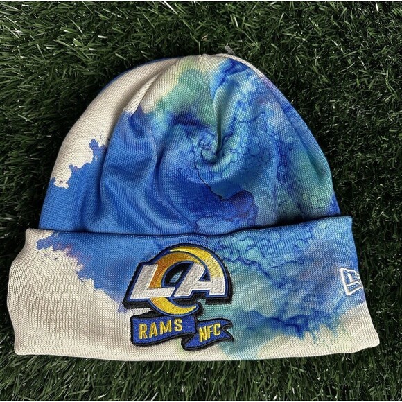 Los Angeles Rams New Era Sideline Ink Knit Hat Men’s‎ OSFM 2022 - Picture 1 of 3